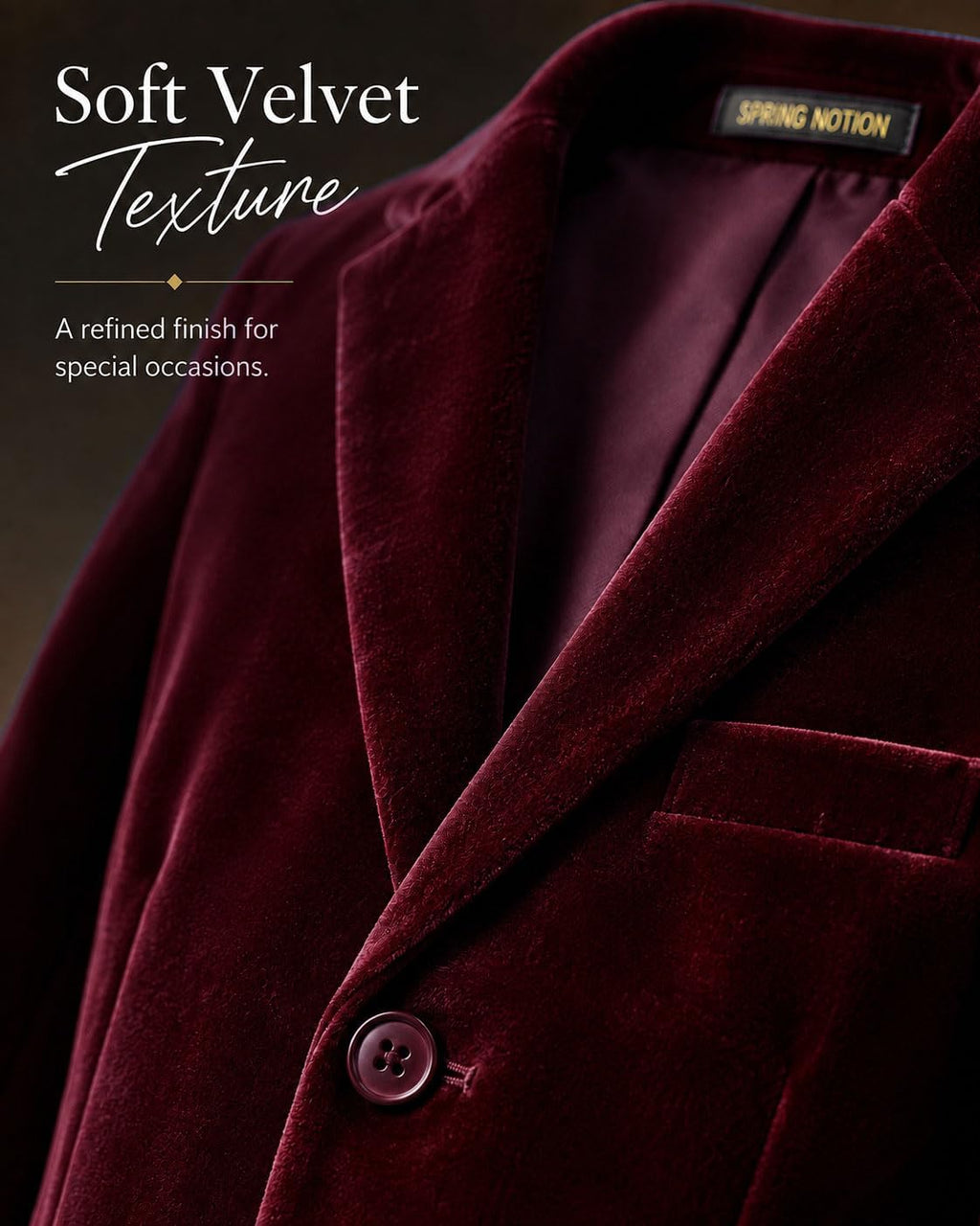 Big Boys' Velvet Blazer