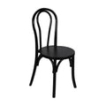 Commercial Grade Wood Stackable Thonet Dining Chair, Black