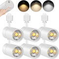 20W Dimmable LED Track Lighting Heads H Type, White 6 Pack