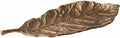 Decorative Tray Cast Aluminum Leaf Tray Metal Catchall Dish Organizer with Elongated Shape and Veined Texture