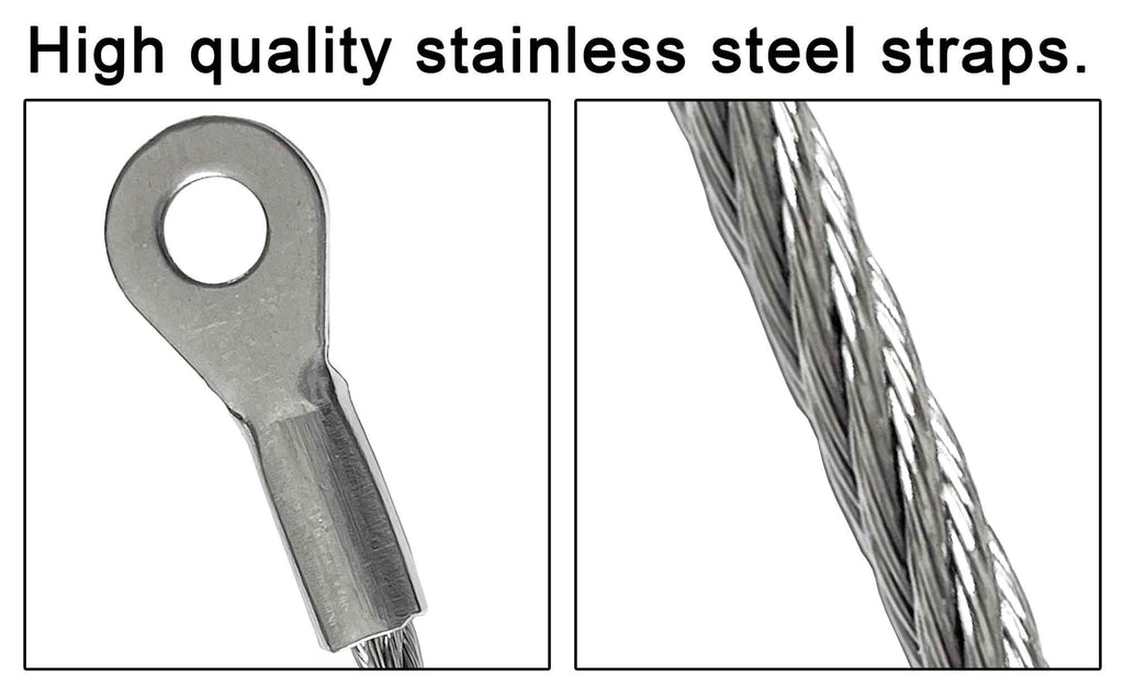 18 inches Stainless Steel Furniture Straps for Baby Proofing, No-Drill Furniture Anchors Earthquake Straps, Prevent