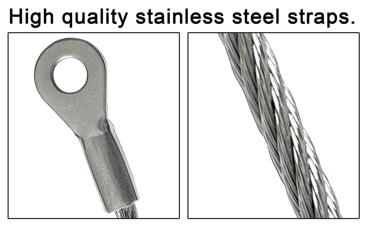 18 inches Stainless Steel Furniture Straps for Baby Proofing, No-Drill Furniture Anchors Earthquake Straps, Prevent
