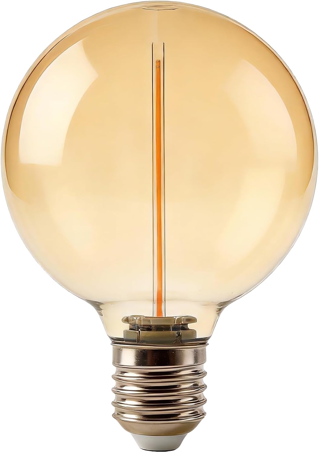 Dimmable Large Globe Light Bulbs, G30 E26 Amber 2200K Warm White 4W