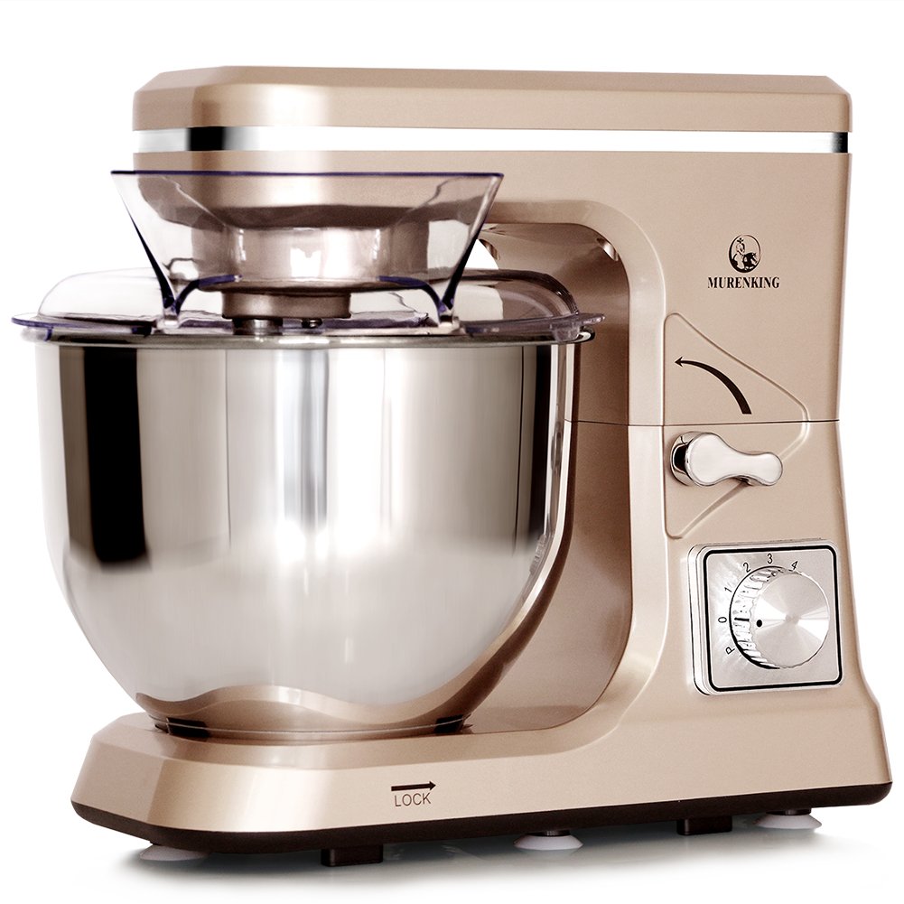 Stand Mixer,5.3-Qt & 500W & 6+P Speed MK36 Tilt-Head Kitchen Electric Food Mixers Home Baking Dough Machine with