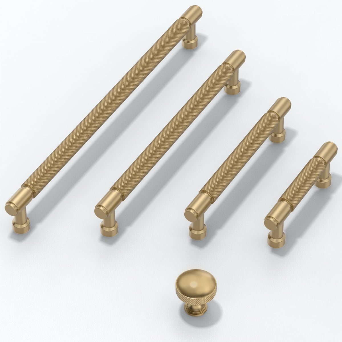 5 Pack Champagne Bronze Cabinet Pulls 5 Inch(128mm) Kitchen Cabinet Handles Cabinet Hardware for Drawer Pulls