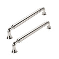 10 Pack 6 Inch Hole Center Vibrant Polished Nickel Cabinet pulls Heavy-Duty Solid Cabinet Handle Hardware Suitable