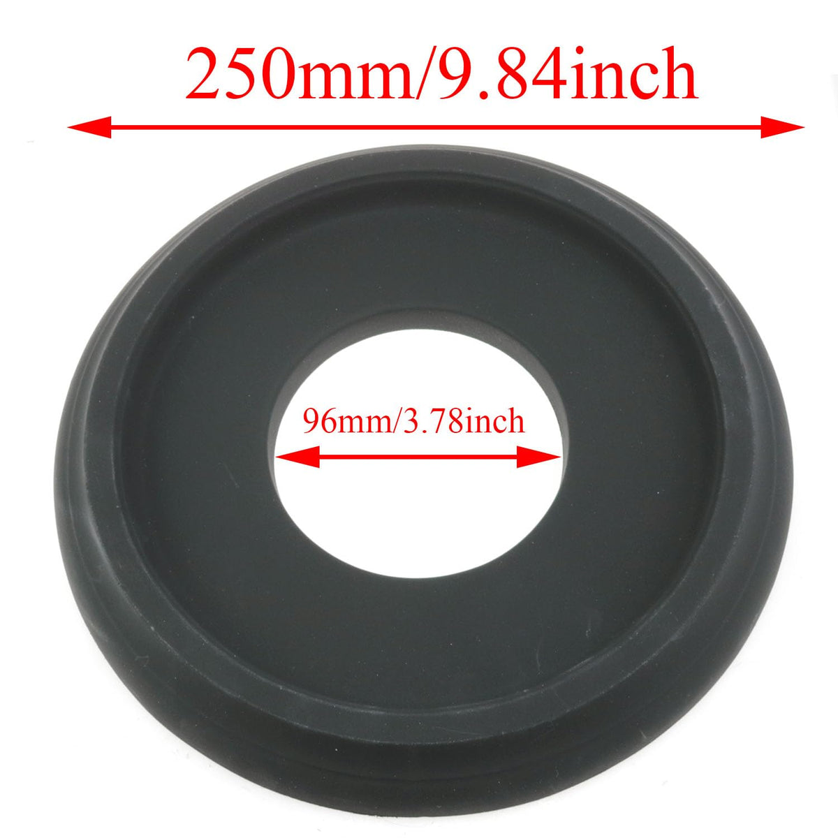 10 Inch Black Ceiling Medallion for Light Fixtures and Fan Trim Ring
