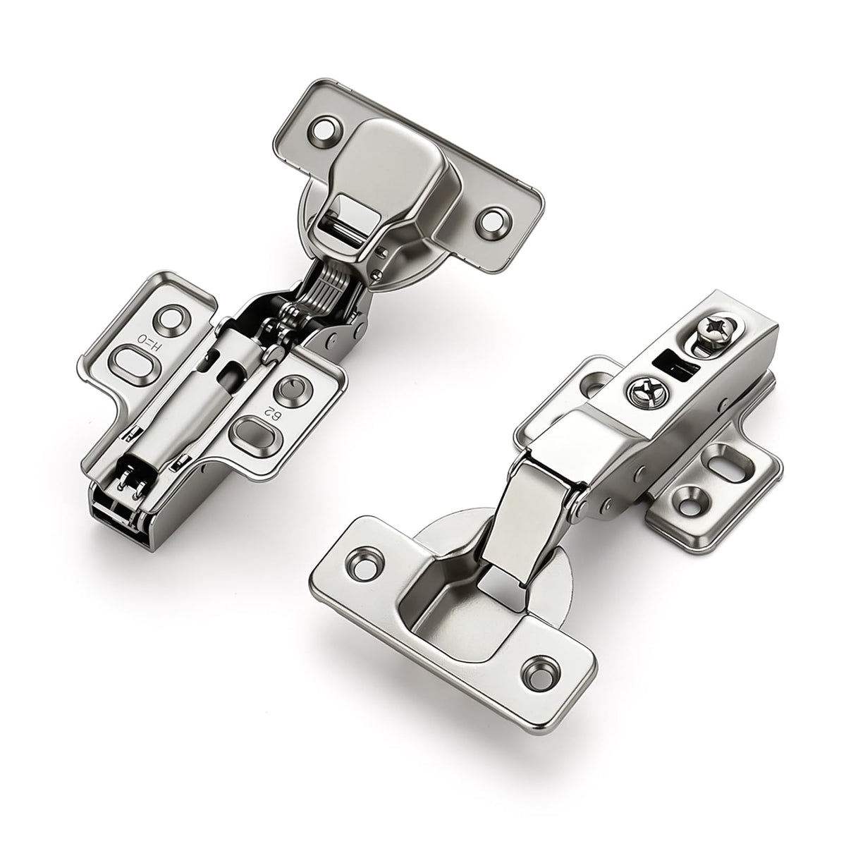 60 Pack 30 Pairs European Half Overlay Soft Close Cabinet Hinges