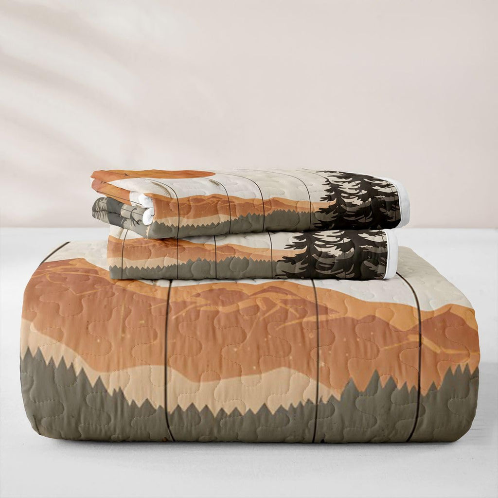 Bear 3 Piece Quilt Set King