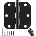 12 Pack Ball Bearing Matte Black Door Hinges