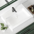 24 Inch Bathroom Sink Countertop Vessel Sink White Porcelain rectangular 24 x 18.3 Above Counter Bath Basin