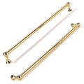 Appliance Handle Pull 18 Inch Hole Center Polished Brass Cabinet Pulls Heavy Duty Solid Polished Gold Cabinet
