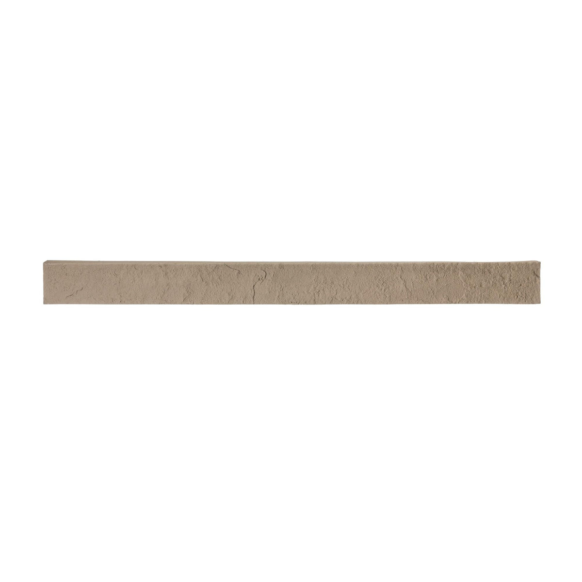 2-Pack Beige Faux Stone Ledger & Trim Panels, 35.62" x 2.25" x 3.25", Decorative High-Density Polyurethane for Accent