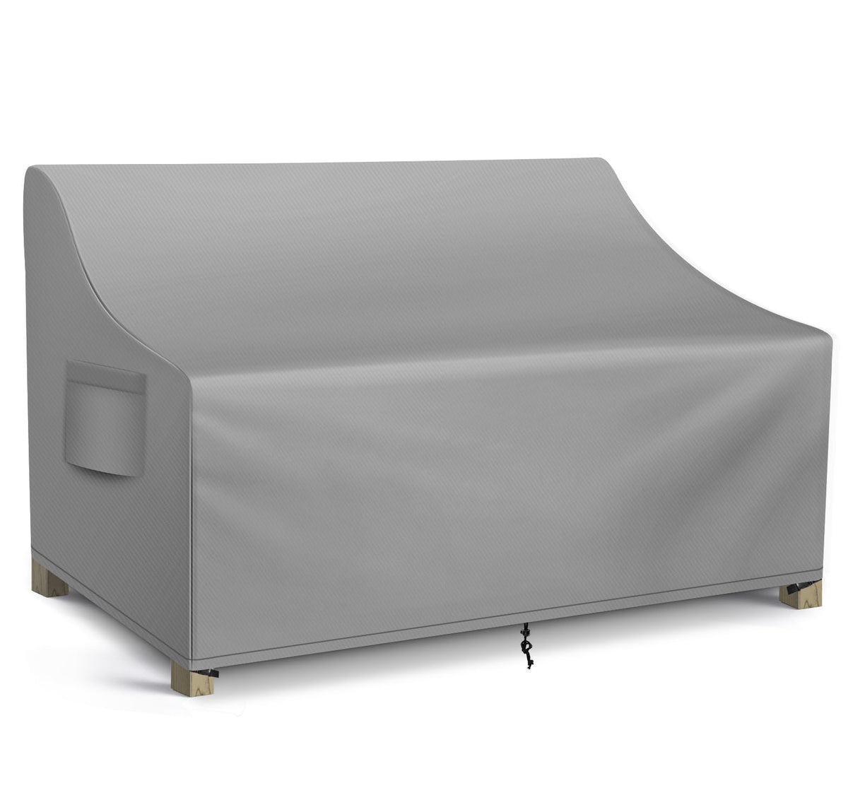 Patio Sofa Cover Waterproof, 3-Seater Outdoor Sofa, Heavy Duty Deep Lounge Loveseat, Large Lawn Furniture with Air
