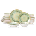 Ceramic Dinnerware Sets for 6, 24 Pcs Plates and Bowls Sets