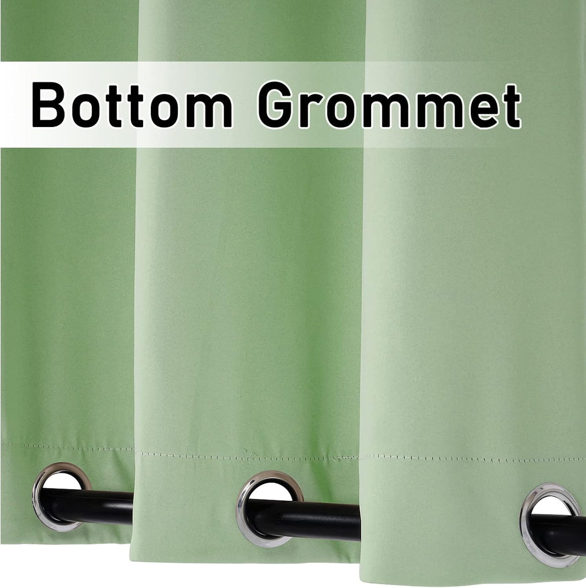 Outdoor Curtains (1 Panel) Waterproof,Garden Blackout Thermal Insulated Sun Shades Privacy Curtain for Outside, Indoor Window