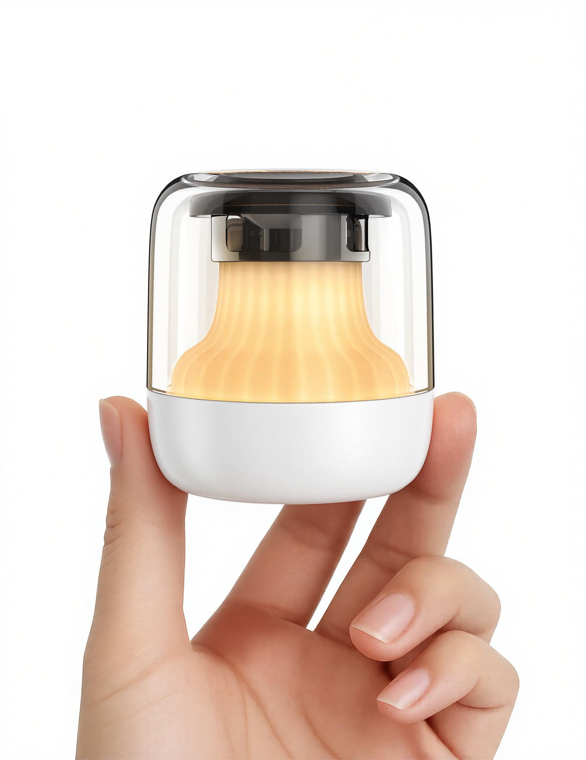 Pocket Glow White Noise Sound Machine - Upgraded 7 Color Night Lights, 20 Non-Looping Sounds, Timer & Memory