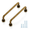 Antique Brass Cabinet Pulls Cabinet Handles, 3-3/4 Inch, 2 Pack