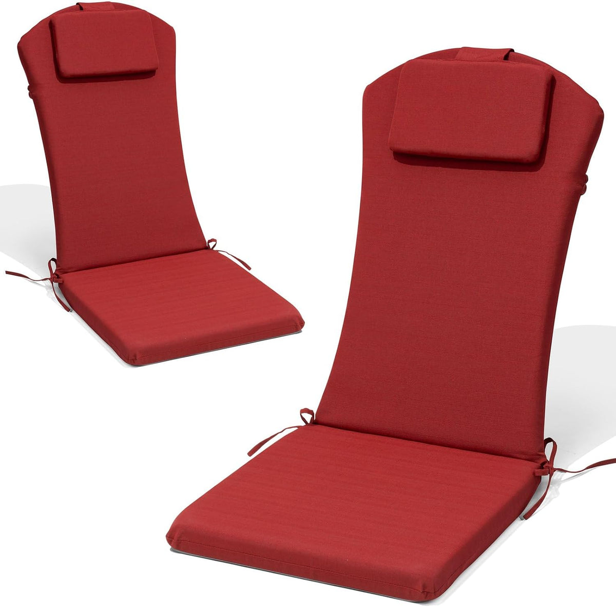50x20 In Adirondack Chair Cushion Set of 2, Patio Chair Cushion w/Headrest | Water Resistant Patio Cushion, Fade