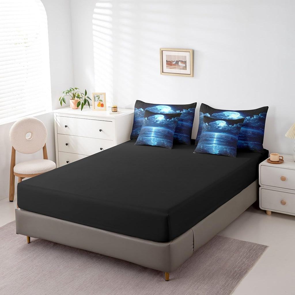 Moonlight Beach Comforter Set with Sheets 7 Piece