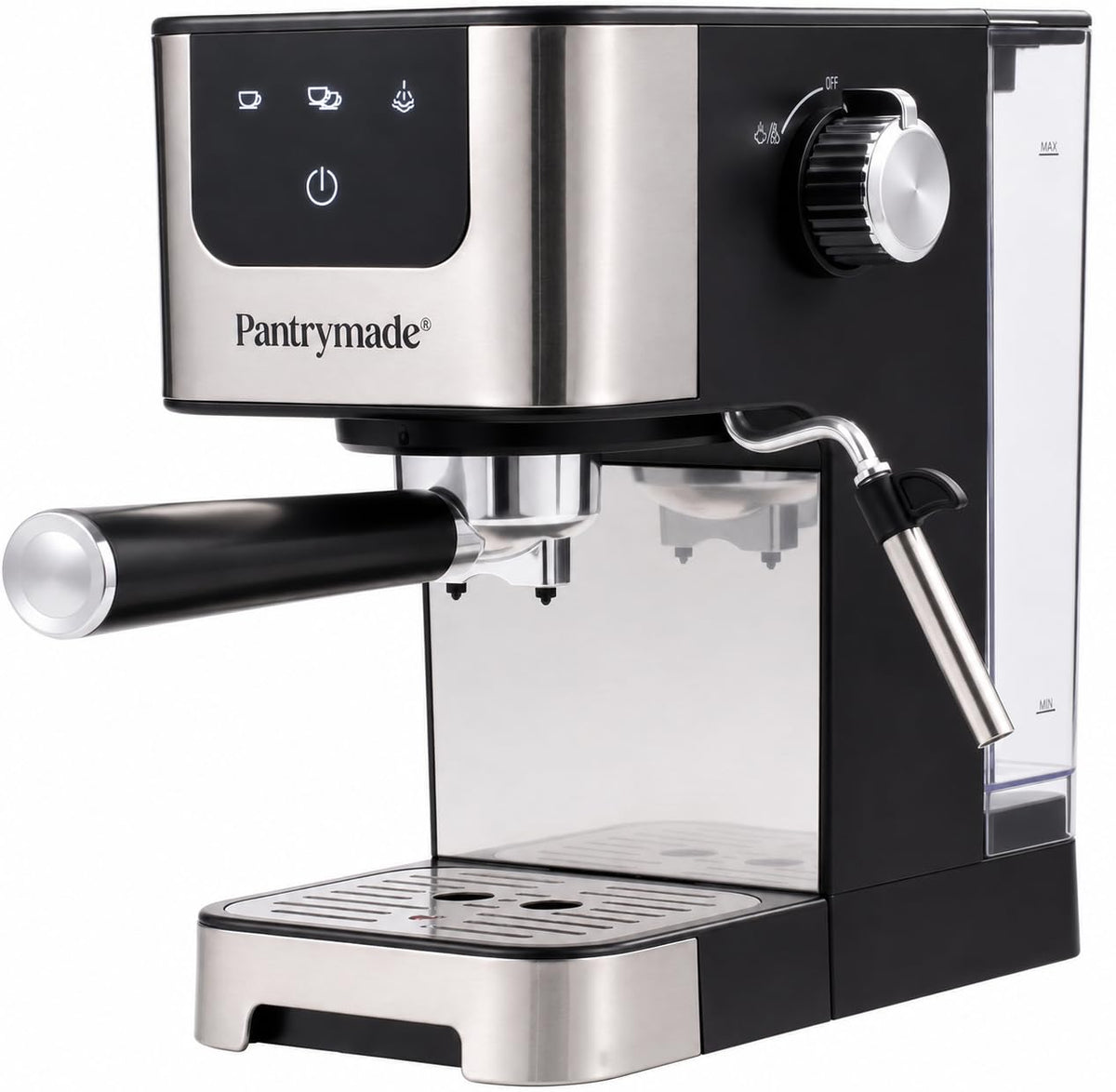 Espresso Machine with Milk Frother, LCD Touchscreen, 20 Bar