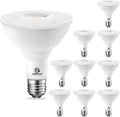 Energetic 10 Pack PAR30 LED Bulb Flood Light, 10W=75W Dimmable, E26 Base
