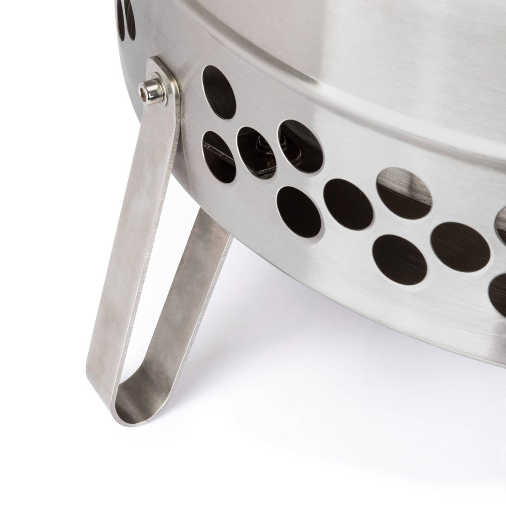 Petromax Tyropit Fire Bowl, Even Heat Low-Smoke Low-Soot Stainless Steel Fire Pit for Campfires, 22.4 inch Diameter
