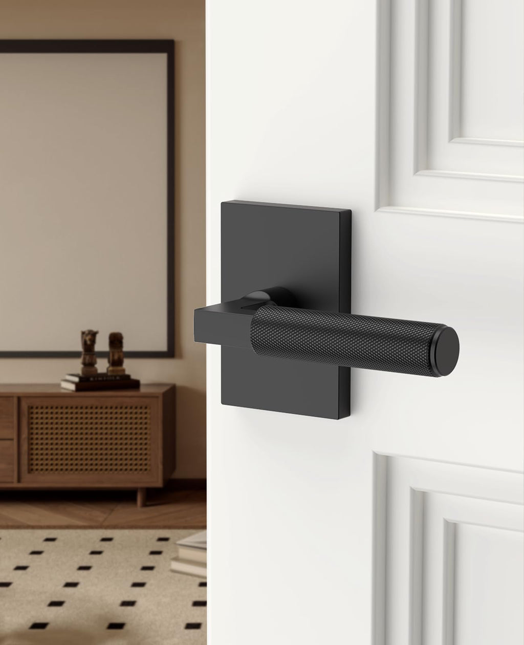 10 Pack Matte Black Passage Interior Door Handles