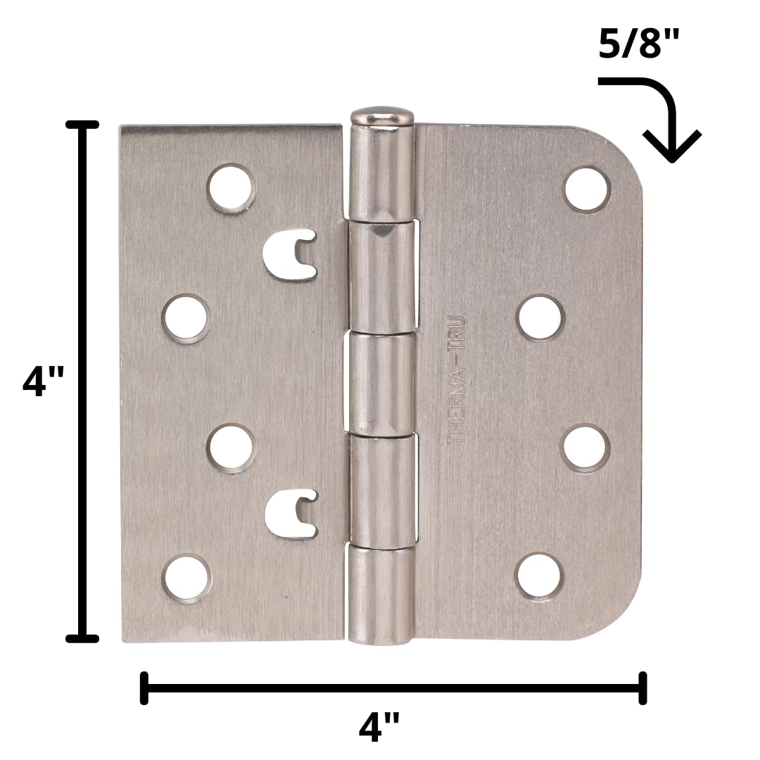 4" Self Aligning Standard Door Hinge (1, Satin Nickel)