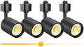 10W Dimmable LED Track Lighting Heads H Type, Black, Pack of 4