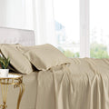 100% Viscose from Bamboo Sheets Set, Linen Beige