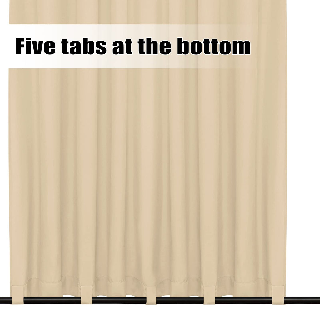Outdoor Curtains 1 Panel, 110x120 inch, Beige