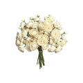18 Pcs Ranunculus Artificial Flowers Faux Silk Stems Cream