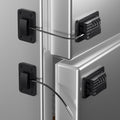 Refrigerator Lock, Heavy Duty Fridge Locks for Kids, Freezer Lock with Combination for Refrigerator Drawer Cabinet