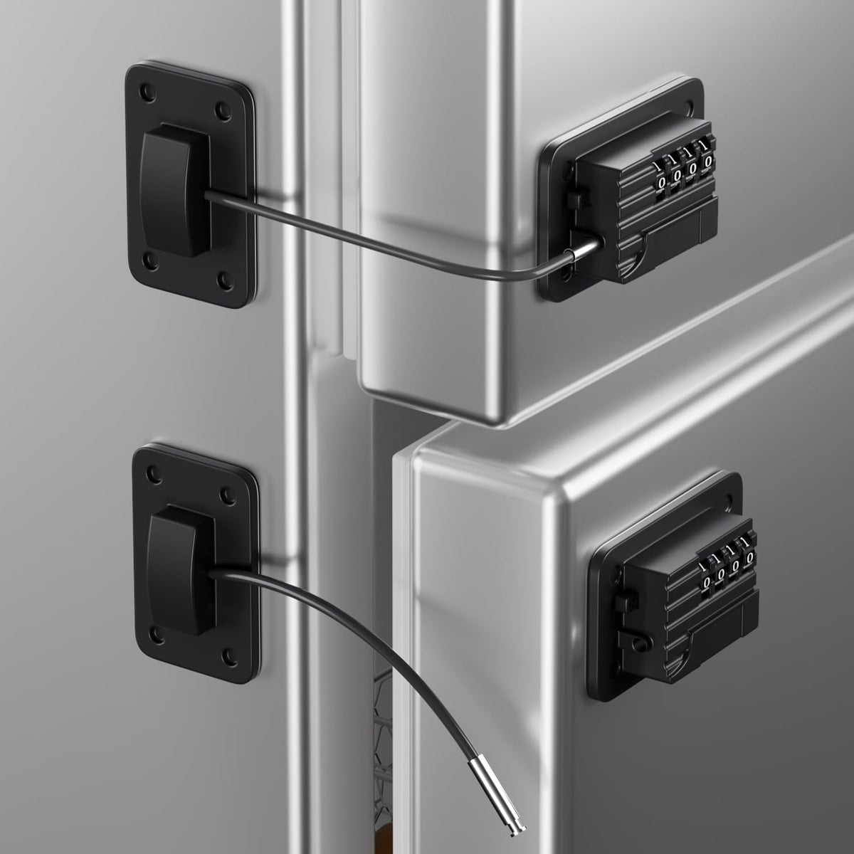 Refrigerator Lock, Heavy Duty Fridge Locks for Kids, Freezer Lock with Combination for Refrigerator Drawer Cabinet