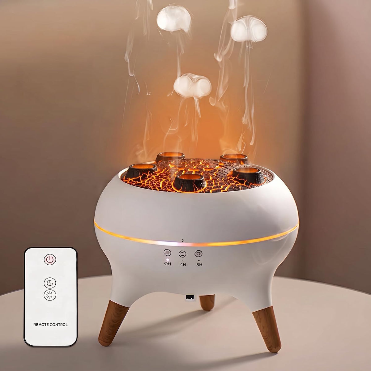 Jellyfish Essential Oil Diffuser, Music Sync Humidifier