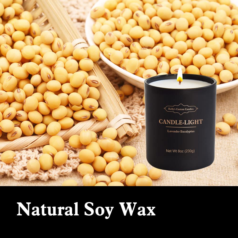Rotating Candle Set, Candles for Women - Sandalwood Rose & Lavender Eucalyptus, Angel+Snowflake Design, Aromatherapy