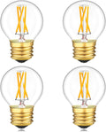 Dimmable E26 LED Ceiling Fan Light Bulbs A15 E26 LED Bulb 40W Equivalent Small Standard Base Edison Bulb Warm White