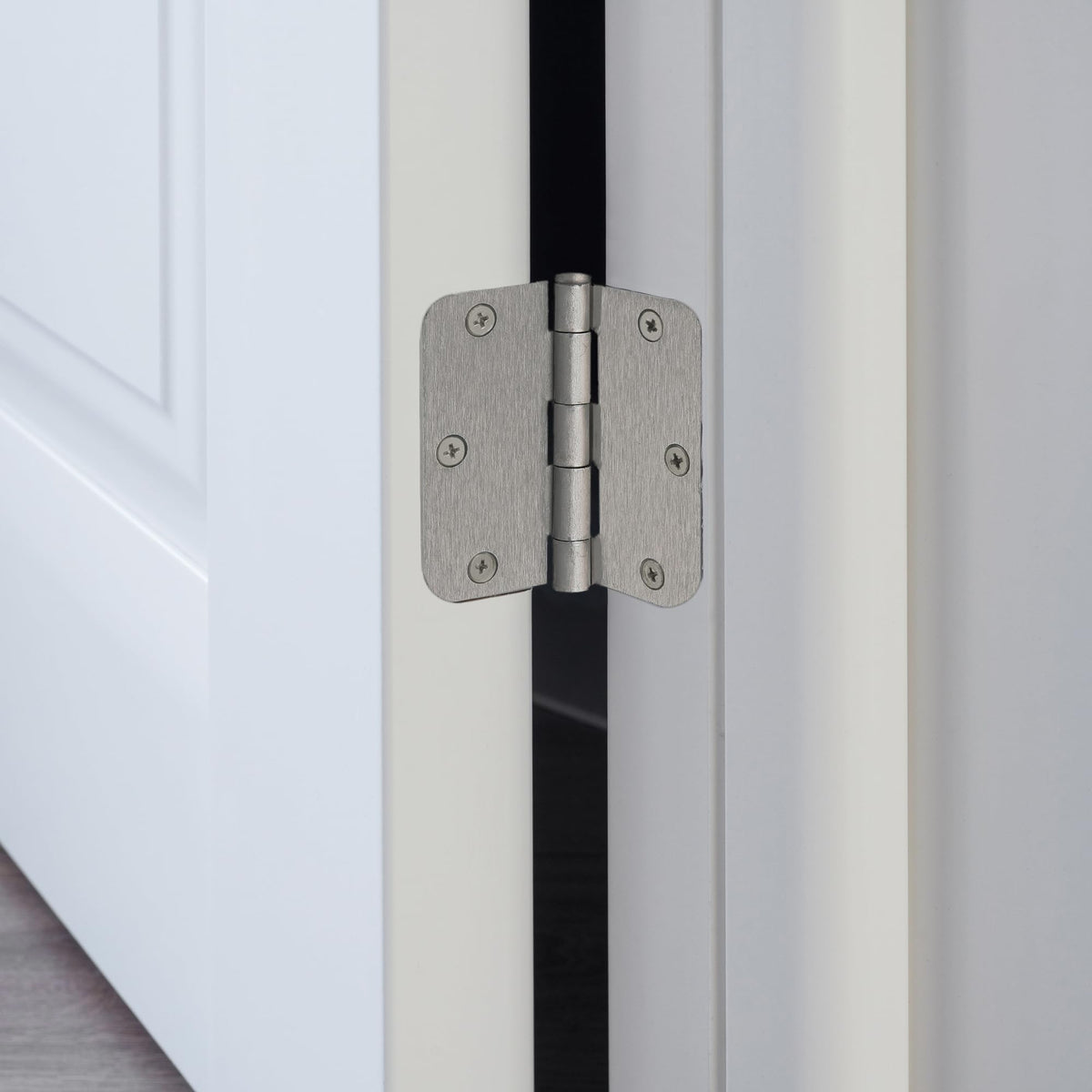 Interior Door Hinge, 3.5", Satin Nickel