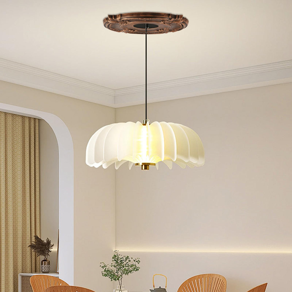 Ceiling Light Medallion, PU Ceiling Medallion