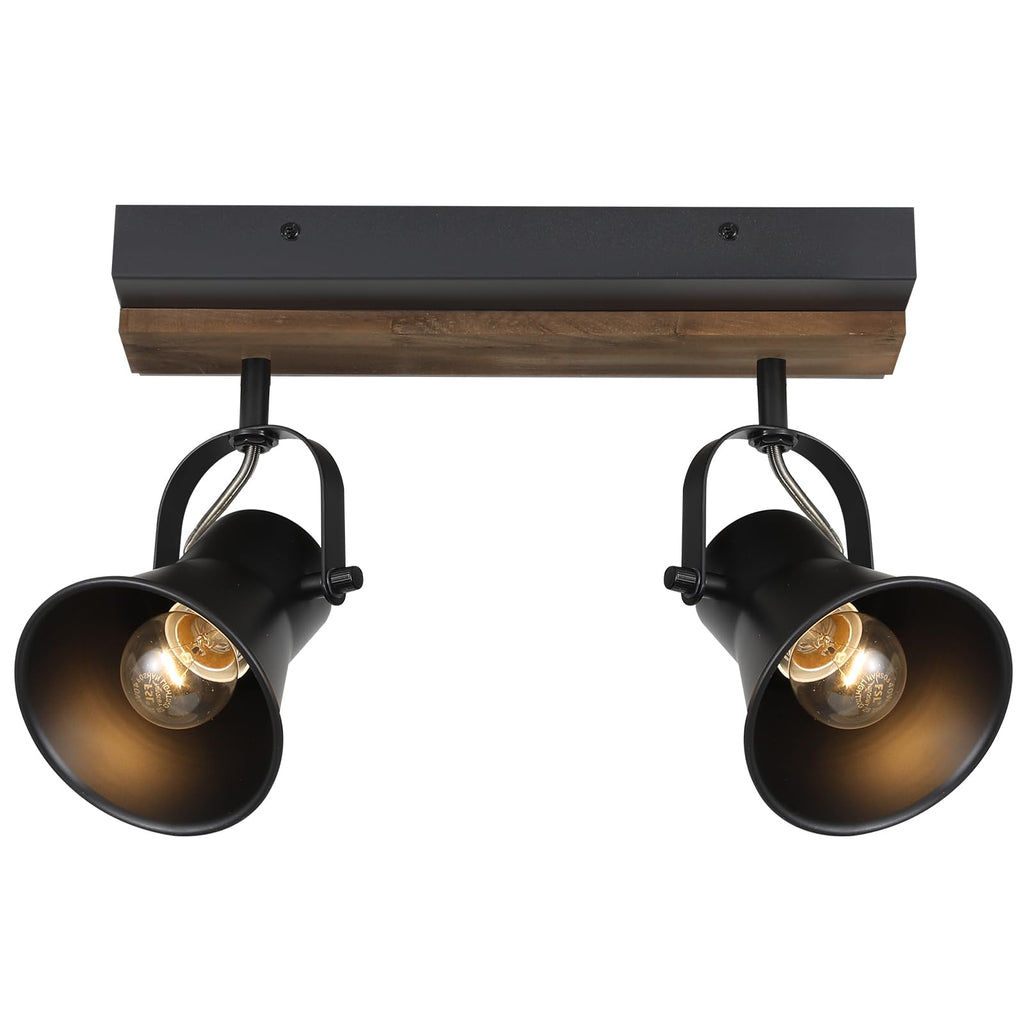Track Light Fixtures, Adjustable Ceiling/Wall Mount, Industrial Black Kitchen Track Lighting
