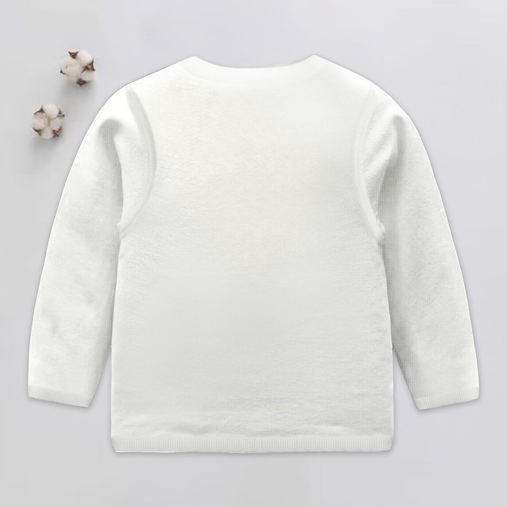 Baby Boys Girls Button-Down Cardigan Toddler Cotton Knit Sweater White 110