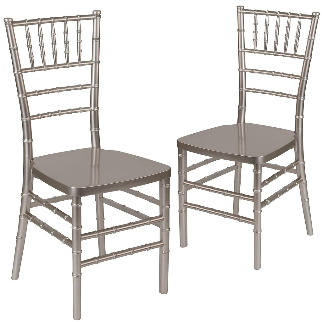 Hercules Stacking Resin Chiavari Chair, 2-Pack