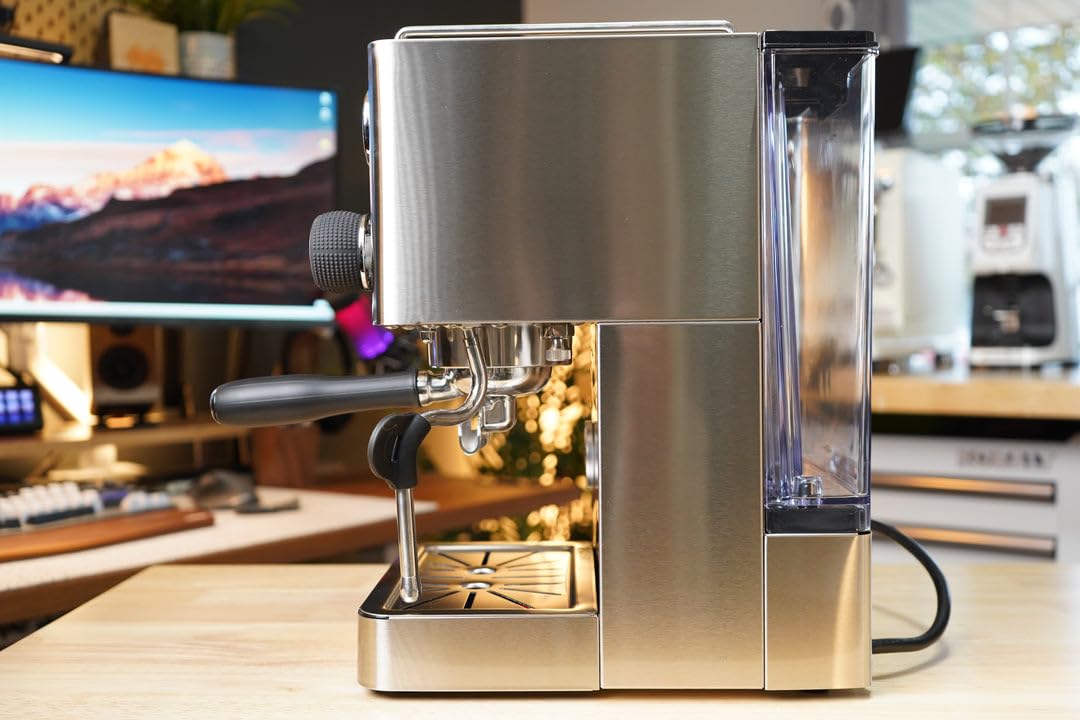 Legato V2 Espresso Machine, PID Temperature Control, 58mm Portafilter, Stainless Steel