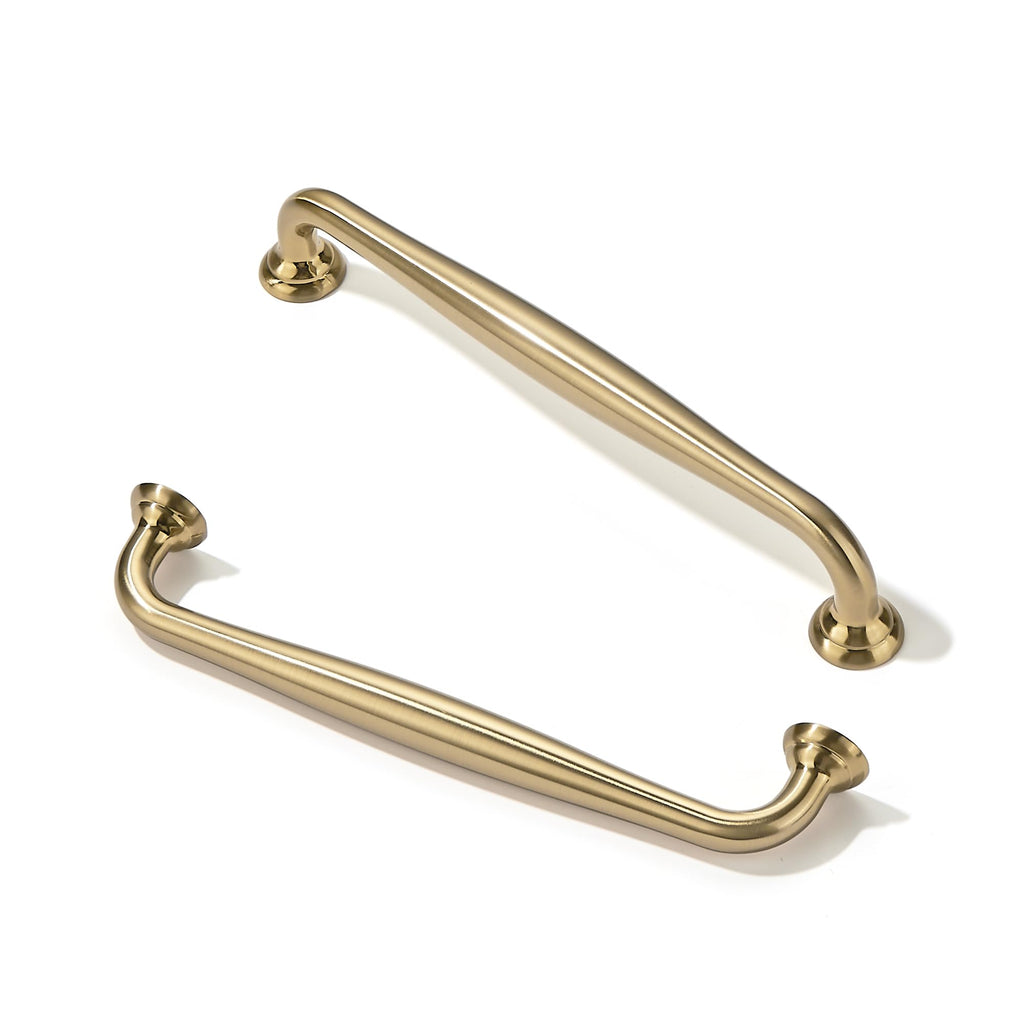 10 Pack Solid Champagne Bronze Cabinet Pulls-5"/128mm Screw Spacing