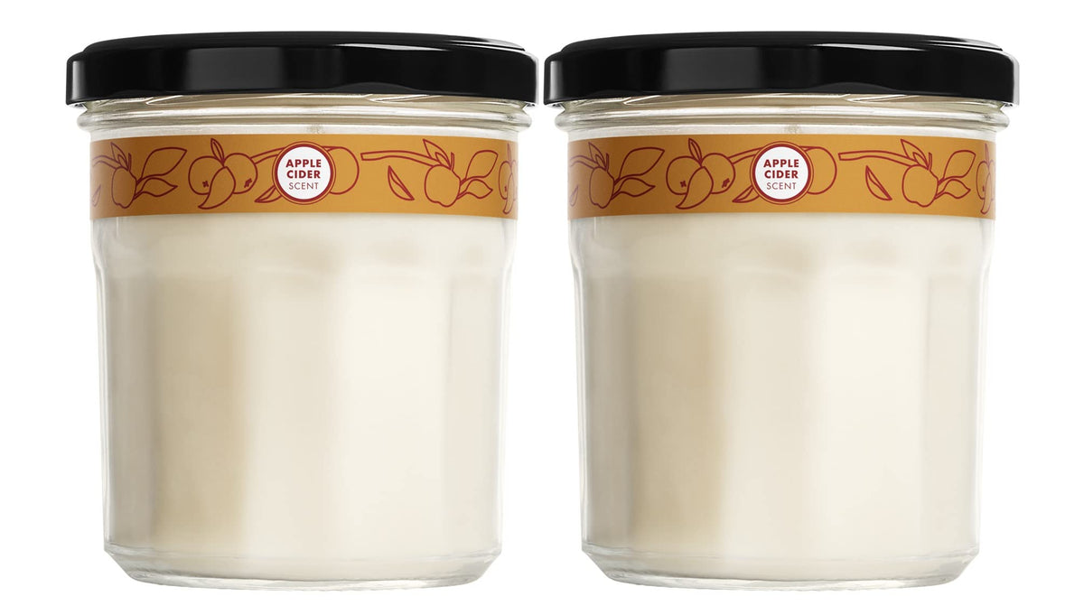 MEYER'S CLEAN DAY Soy Aromatherapy Candle, Apple Cider, 7.2 oz, 2 Pack