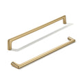 2 Pack Brushed Brass Cabinet Pulls 12 Inch(305mm) Hole Centers Satin Gold Cabinet Pulls Kitchen Cabinet Hardware for