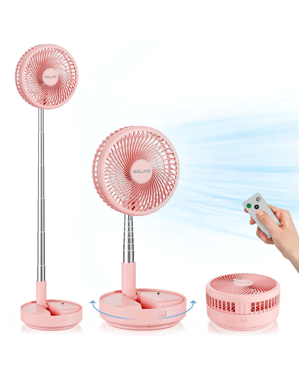 X8 Portable Oscillating Camping Fan for Travel