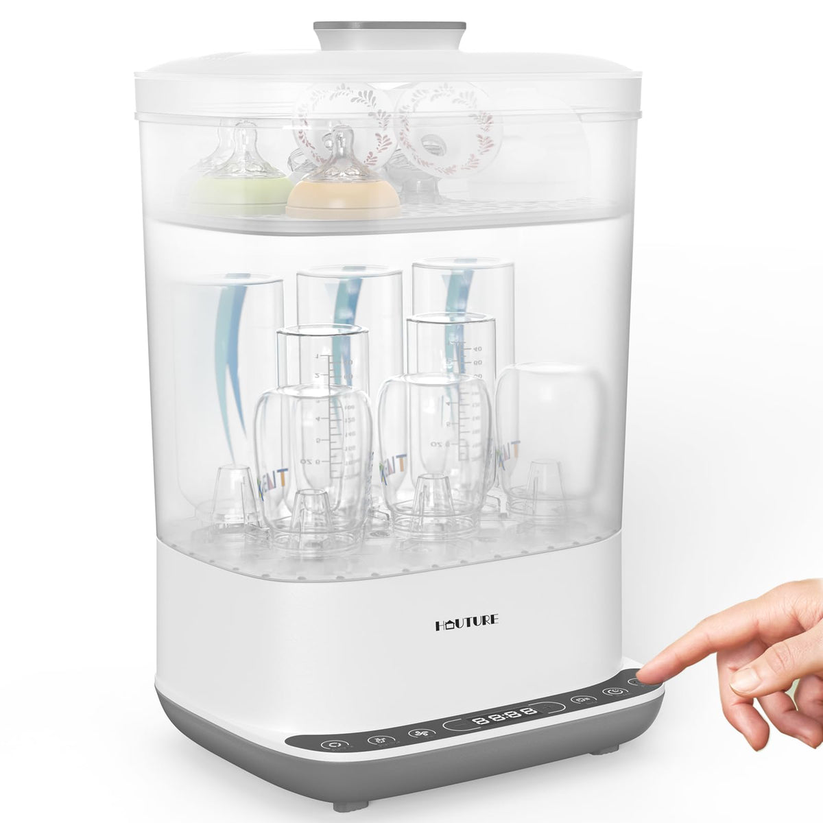 6-in-1 Baby Bottle Sterilizer and Dryer, Large Capacity