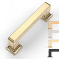 6 Pack 3 Inch Brushed Brass Cabinet Pulls,Kitchen Hardware